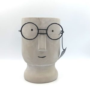 Κασπώ Κεραμικό Face Pot Διάμετρος 16cm x 22cm ύψος