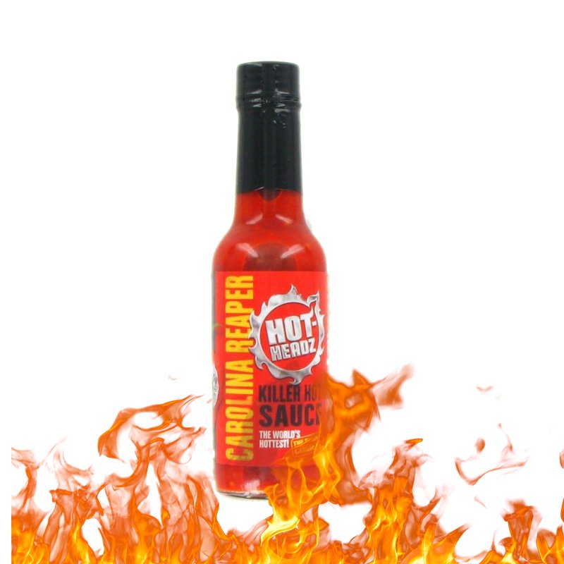 Σαλτσα Καρολινα Ριπερ (Carolina Reaper) Υπερκαυτερή Σάλτσα Hot-Headz 148ml