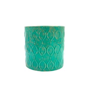 Κασπώ Κύλινδρος Vintage V-Pearls Τυρκουάζ  Φ14x13Υ